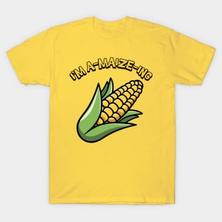 I'm A-Maize-ing! Cute Corn Cartoon T-Shirt